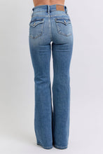 Load image into Gallery viewer, JUDY BLUE High Waist Two Button Flare With Button Flap Pockets