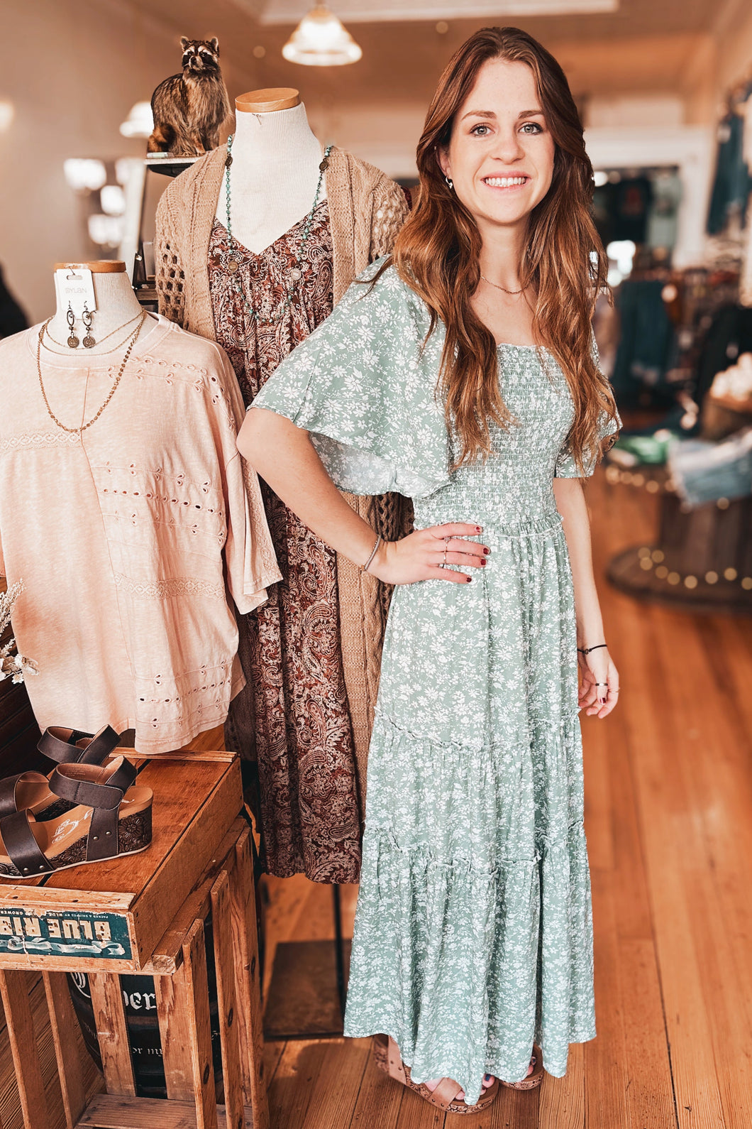 Willow Grace Flutter Maxi Dress