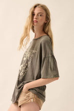 Load image into Gallery viewer, Ornate Swan Vintage-Wash Oversize Graphic Tee