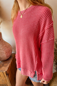 Backroad Breeze Pullover - RED