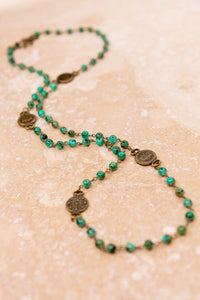 Blythe Coin Necklace Turquoise