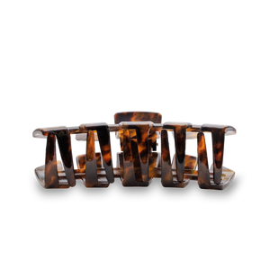 TELETIES - Classic Hair Clip | Large | Tortoise