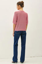 Load image into Gallery viewer, Person wearing a pink sweater and blue jeans on a white background