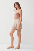 Load image into Gallery viewer, woman wearing mocha tank top with white background