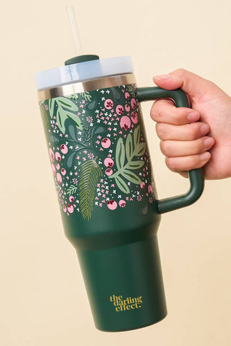 Take Me Everywhere 40 oz Tumbler-Jolly Sprig Green