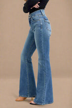 Load image into Gallery viewer, JUDY BLUE High Waist Two Button Flare With Button Flap Pockets