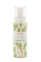Load image into Gallery viewer, Room spray bottle with green leaf design on a white background