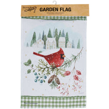 Load image into Gallery viewer, Primitives by Kathy - Winter Cardinal Garden Flag
