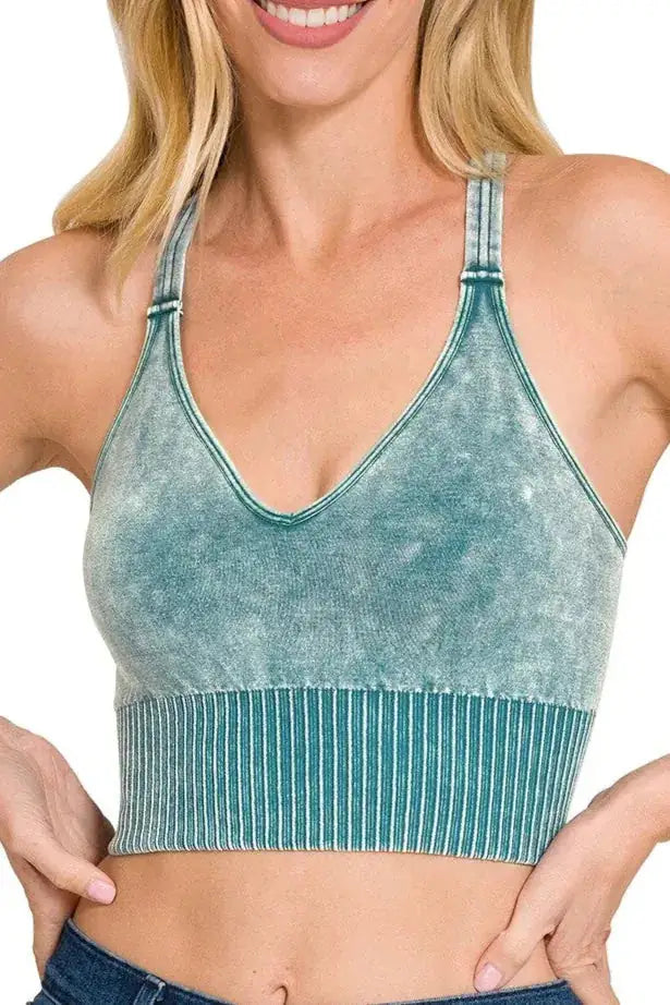 Mineral Wash Seamless Bralette