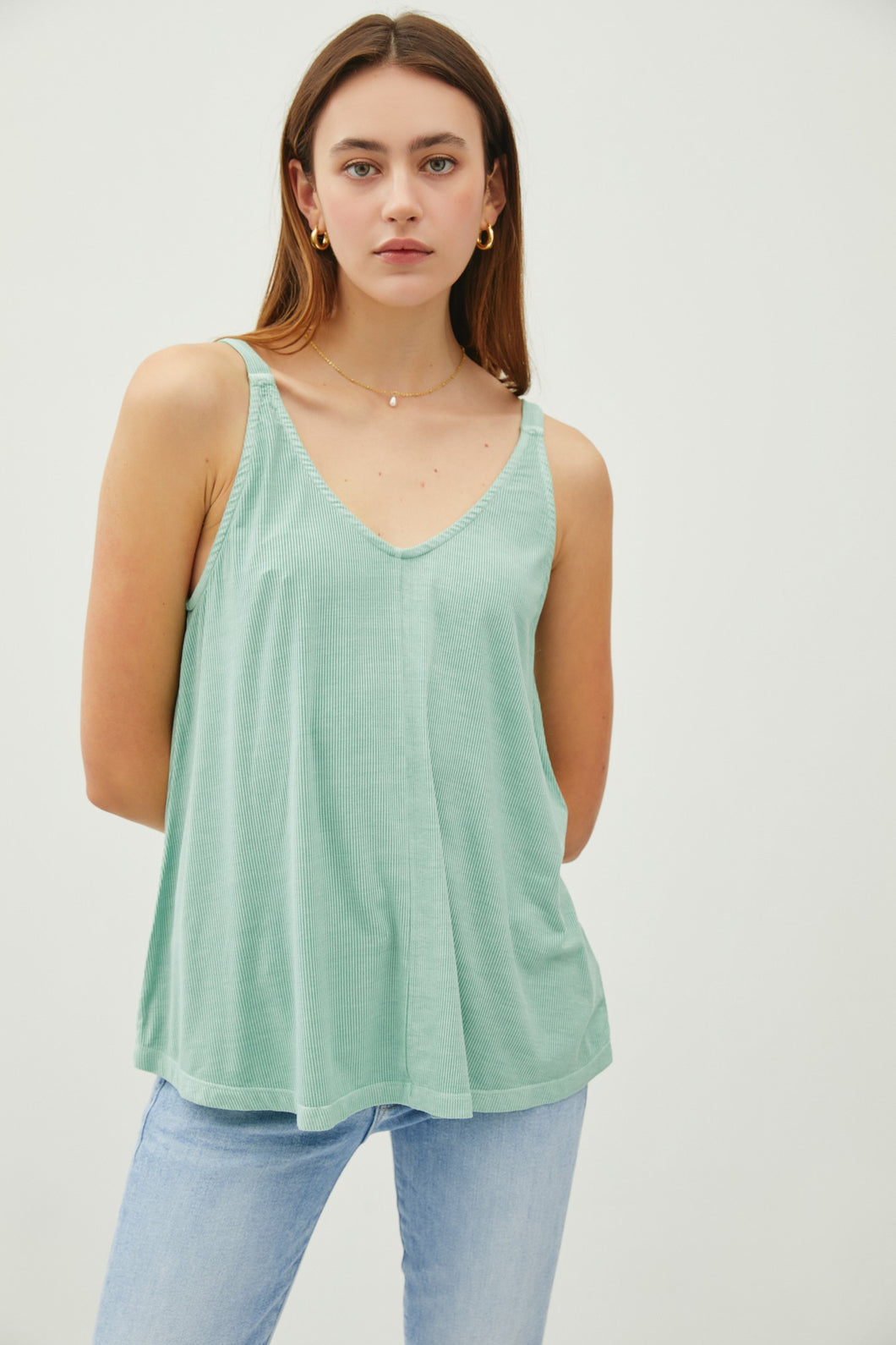 Flowy V-Neck Tank Top