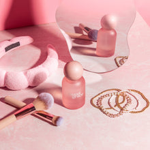 Load image into Gallery viewer, Pink makeup products and tools on a pink surface with &#39;sweet grace&#39; branding.