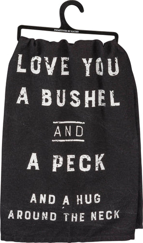 Primitives by Kathy - Love You A Bushel And A Peck Kitchen Towel