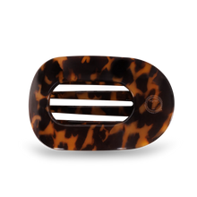 Load image into Gallery viewer, TELETIES - Round Flat Hair Clip | Medium | Tortoise
