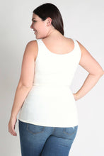 Load image into Gallery viewer, NIKIBIKI Plus Size Tank Top Ivory