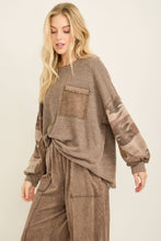 Load image into Gallery viewer, Woman wearing a brown sweater and pants set on a plain background