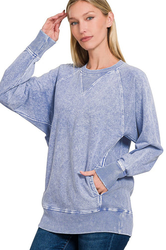 Celeste Halo-Wash Pullover