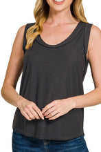 Load image into Gallery viewer, WOMAN WEARING TANK TOP WITH WHITE BACKGROUND