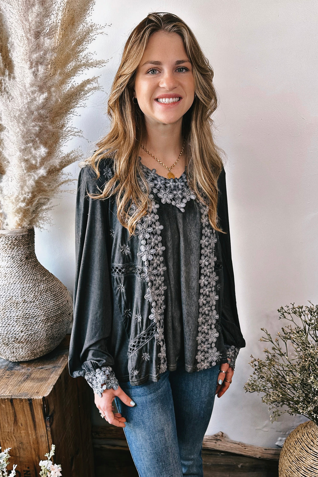 The Willow Grace Embroidered Top