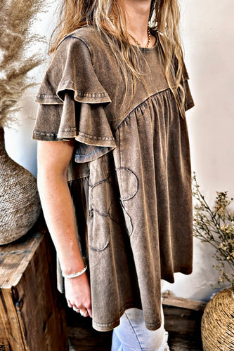 Dusty Rose Petal Top