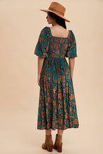 Load image into Gallery viewer, Emerald Burnout Maxi Dress