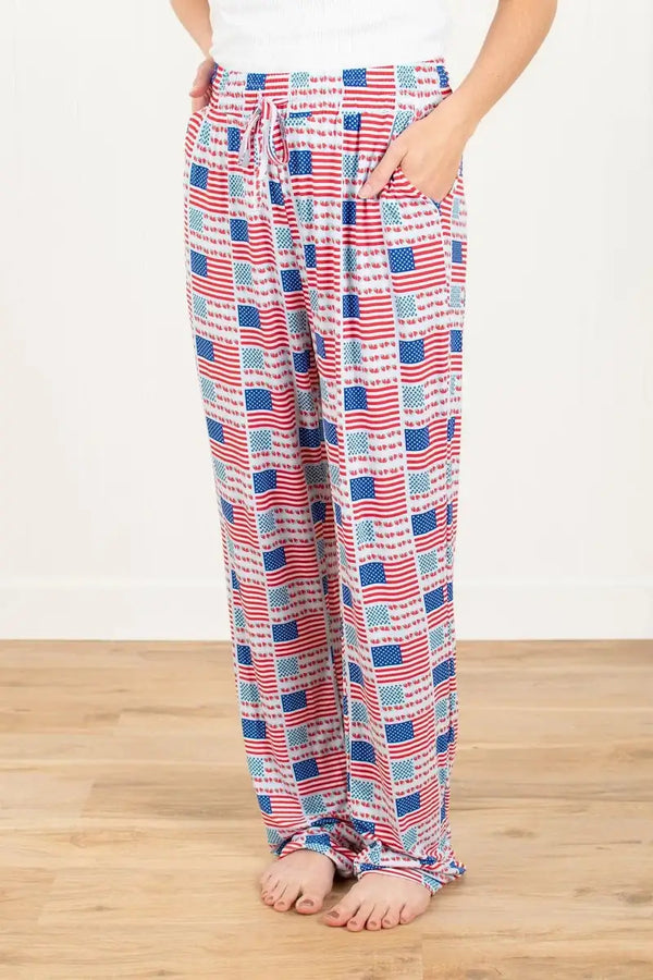 American Farm Company - Fruit Flag Adult Bamboo Pajama Pants