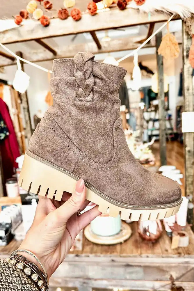 VERY G Demi Boot - Taupe