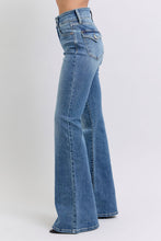 Load image into Gallery viewer, JUDY BLUE High Waist Two Button Flare With Button Flap Pockets