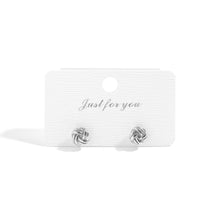 Load image into Gallery viewer, 18K Gold PVD Stainless Steel Knot Stud Earrings: Stainless
