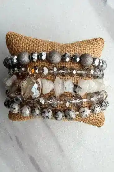Dylan Designs - Firenza Bracelet Set: Ash