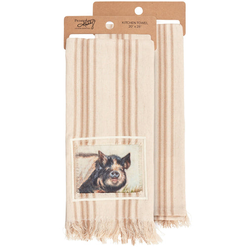 Primitives by Kathy - Kune Kune Pig Kitchen Towel