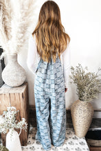 Load image into Gallery viewer, Washed Vintage Checker Wide Leg Overalls