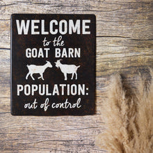 Load image into Gallery viewer, Primitives by Kathy - Welcome To The Goat Barn Wall Decor