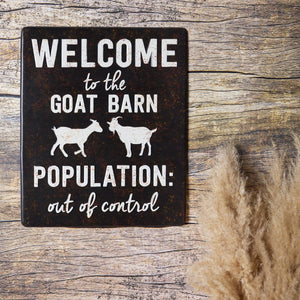 Primitives by Kathy - Welcome To The Goat Barn Wall Decor
