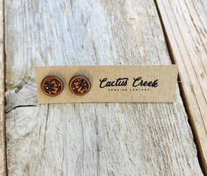 Millie Leather Stud Earrings