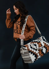 Load image into Gallery viewer, Aztec Textured Weekender Bag