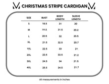 Load image into Gallery viewer, Christmas Stripe Cardigan