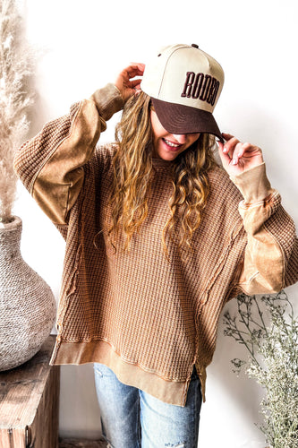 Backroad Breeze Pullover - ALMOND