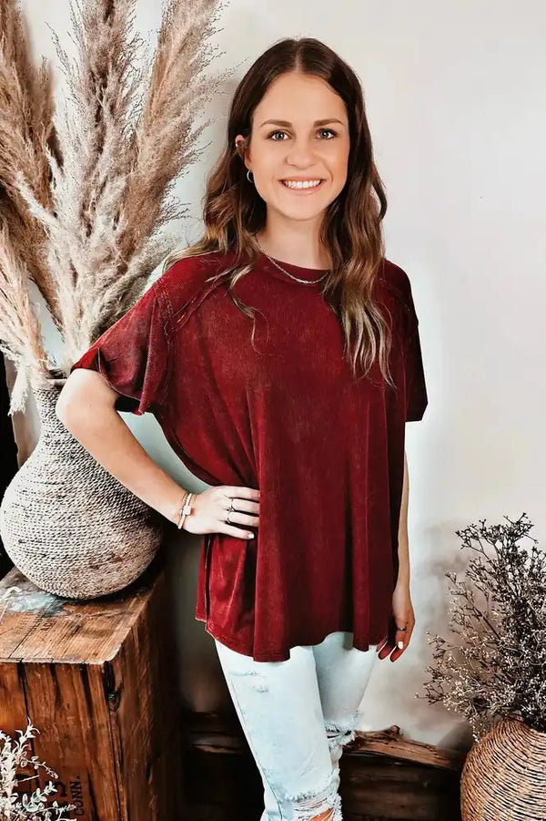 Sunset Ridge Ribbed Tee