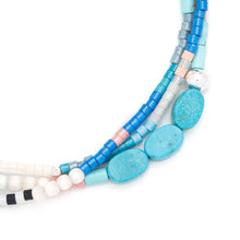 Load image into Gallery viewer, Colorful beaded necklace on a white background