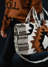 Load image into Gallery viewer, Aztec Textured Weekender Bag