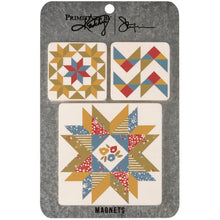 Load image into Gallery viewer, Primitives by Kathy - Star Quilt Magnet Set