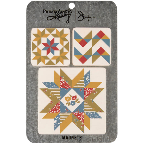 Primitives by Kathy - Star Quilt Magnet Set