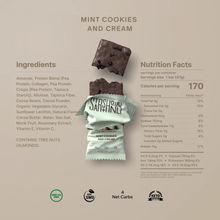 Load image into Gallery viewer, Starbuck's Mint Cookies and Cream packaging with nutrition facts and ingredients list on a beige background
