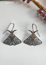 Load image into Gallery viewer, Wild Lupine Folkcraft - Luna Moth - Stained Glass Resin Earrings