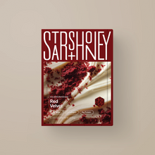 Load image into Gallery viewer, Strshoney San+Honey Red Velvet protein bar packaging on a beige background