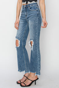RISEN Straight Crop Jeans