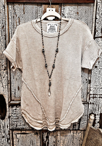 Distressed Waffle Top