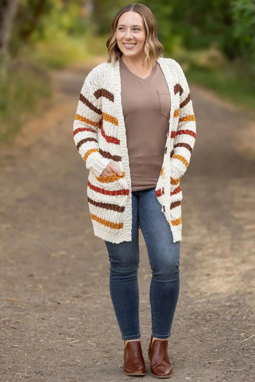 Fall Stripe Cardigan