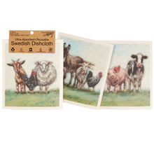 Load image into Gallery viewer, Primitives by Kathy - Farm Family Swedish Dishdloth Set