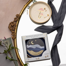 Load image into Gallery viewer, Moonlight jewelry dish packaging with decorative mirror and scarf